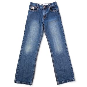 Cinch Boys Western Jeans Size 14R Straight Leg Cotton Denim Adjustable Waist
